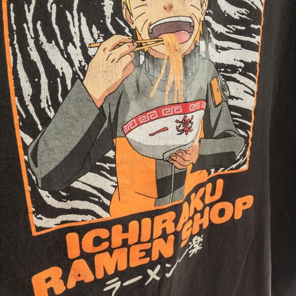 Naruto Shippuden Collection Mens Ramen Shop T-Shirt Black 2007 Size 3XL 54-56 - Picture 7 of 9